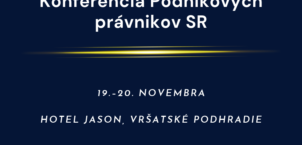 konferencia podnikových právnikov SR